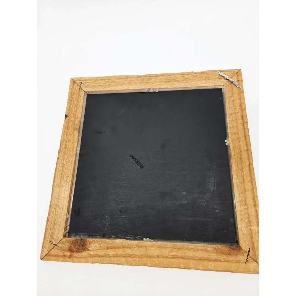 Vintage Taxidermy‎ Mirror 15x15 Real Butterfly Brown Grass Wheat Dried Flowers